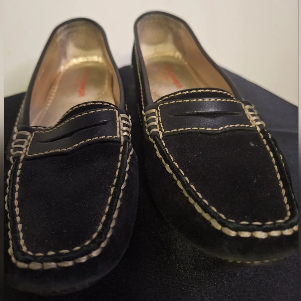 Mark Jaseph Black Leather Loafers for Women Size 6.5